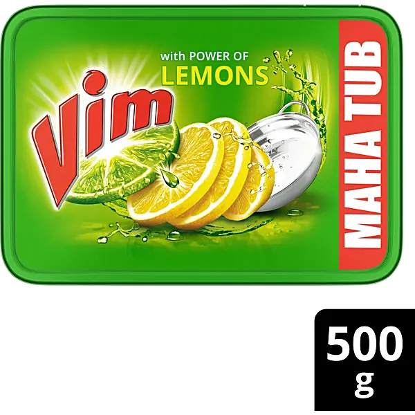 Vim Dishwash Bar - Lemon, 500 g