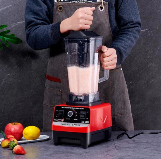Heavy Duty 4500W Multifunction Blender – 2L Commercial Fruit Juicer & Mixer (Silver Crest SC-1589)