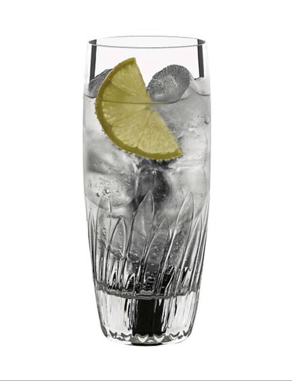 made in italy - incanto crystal tall glass - set of 2