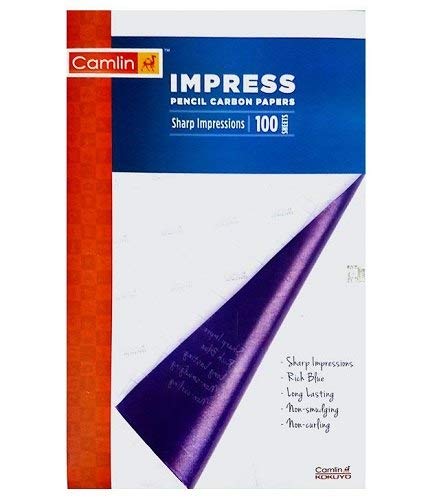 Camlin Impress Carbon Paper 210 x 330 mm PACK OF 100 sheets (1 Packet )