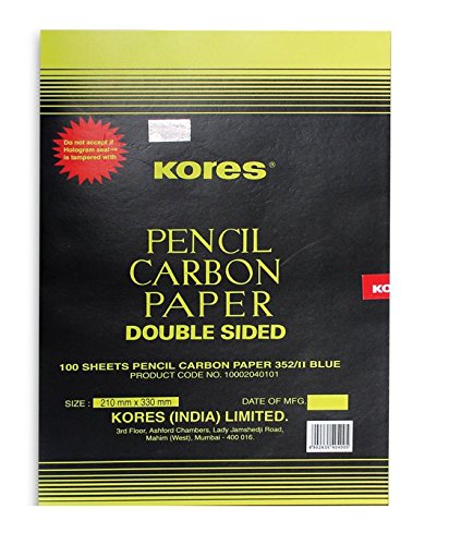 Kores Tracing Double Sided Blue Carbon Sheets (210 x 330 mm) 100 Sheets .