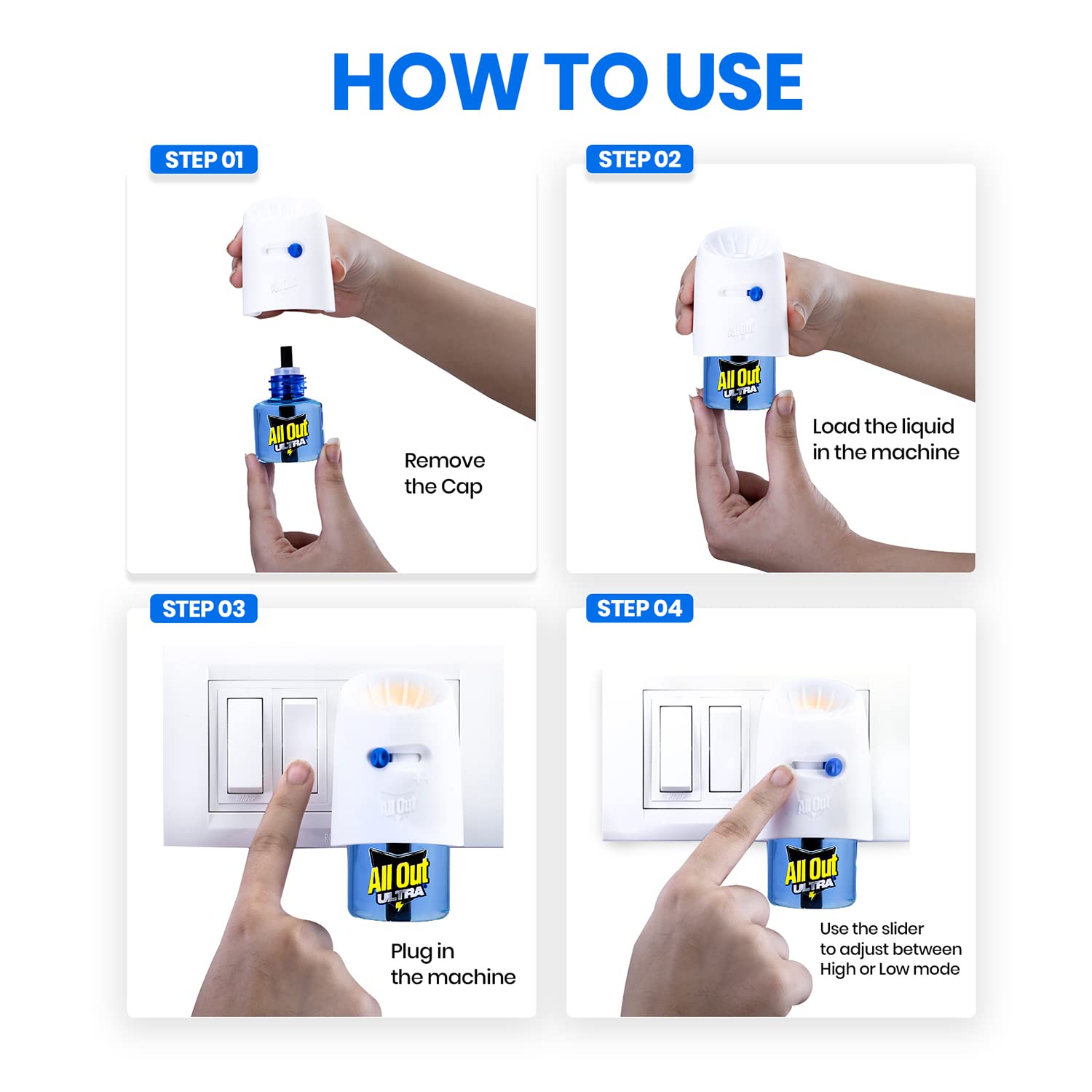 All Out Ultra Mosquito Repellent Vaporiser Refill, Pack of 2 Pcs