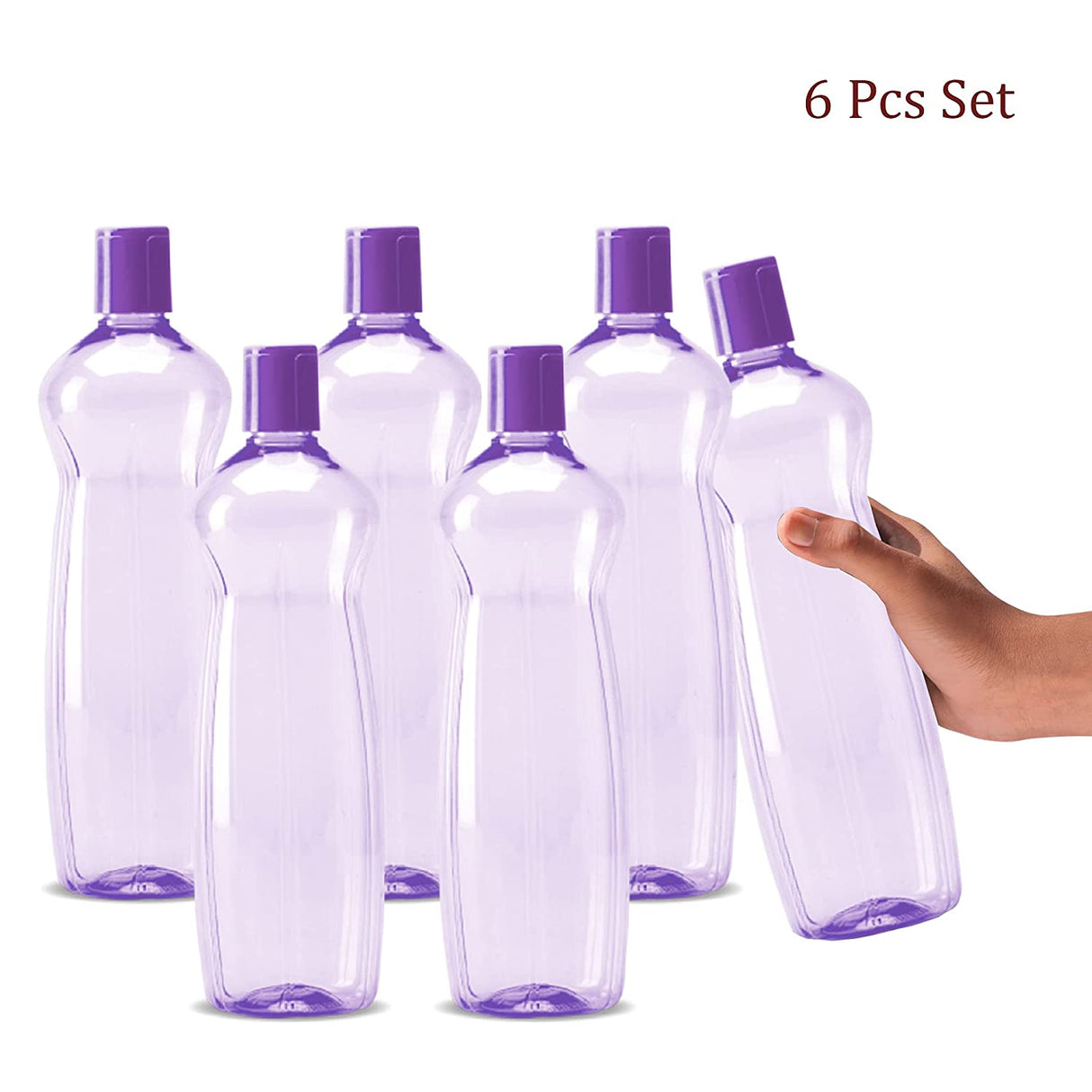 MILTON Pacific 1000 Pet Water Bottles, 1 Litre Each, Set of 6
