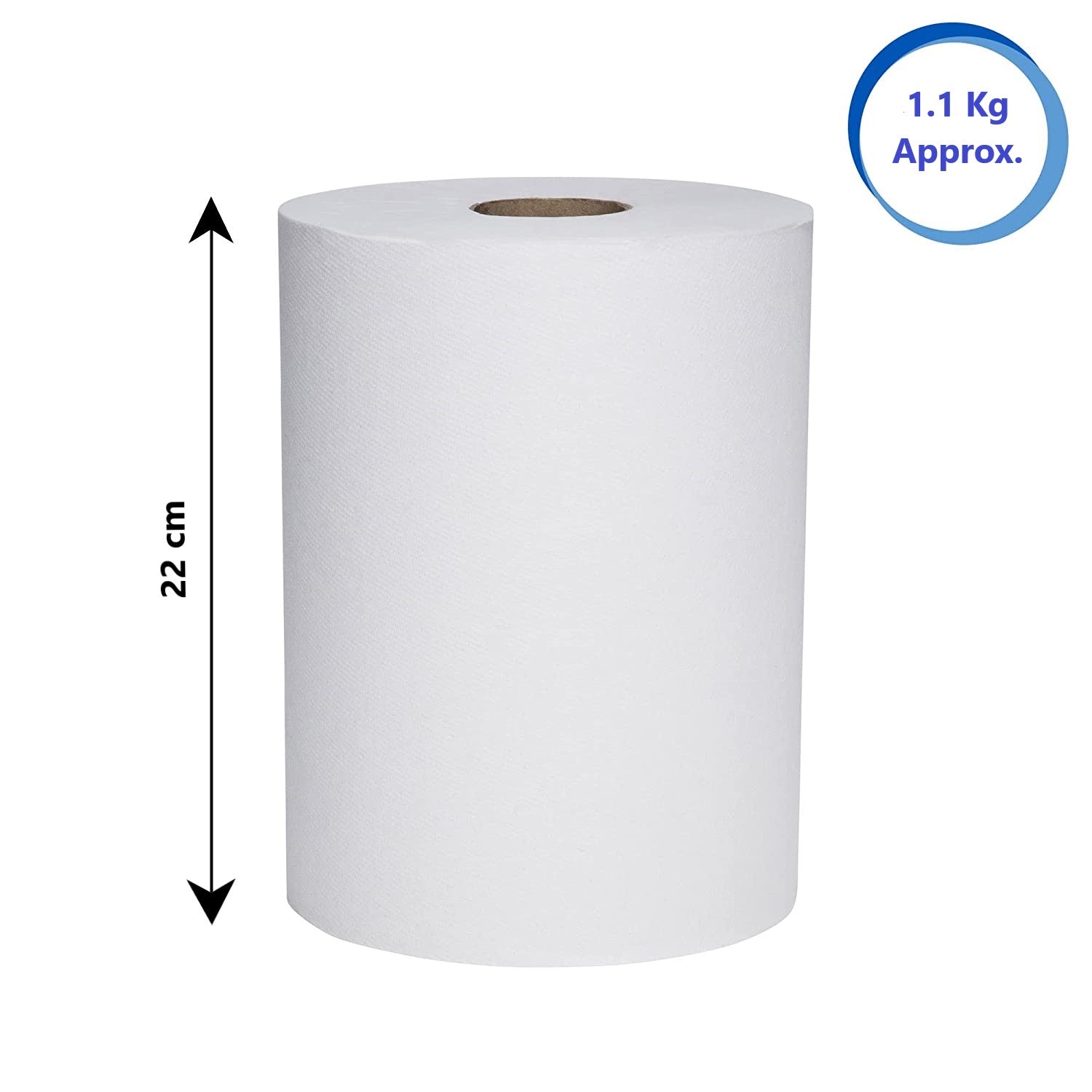 Hand Roll Tissue Roll ( HRT ), 38 gsm, 150 mtr, 1.2 Kg / Roll x 6 Pcs