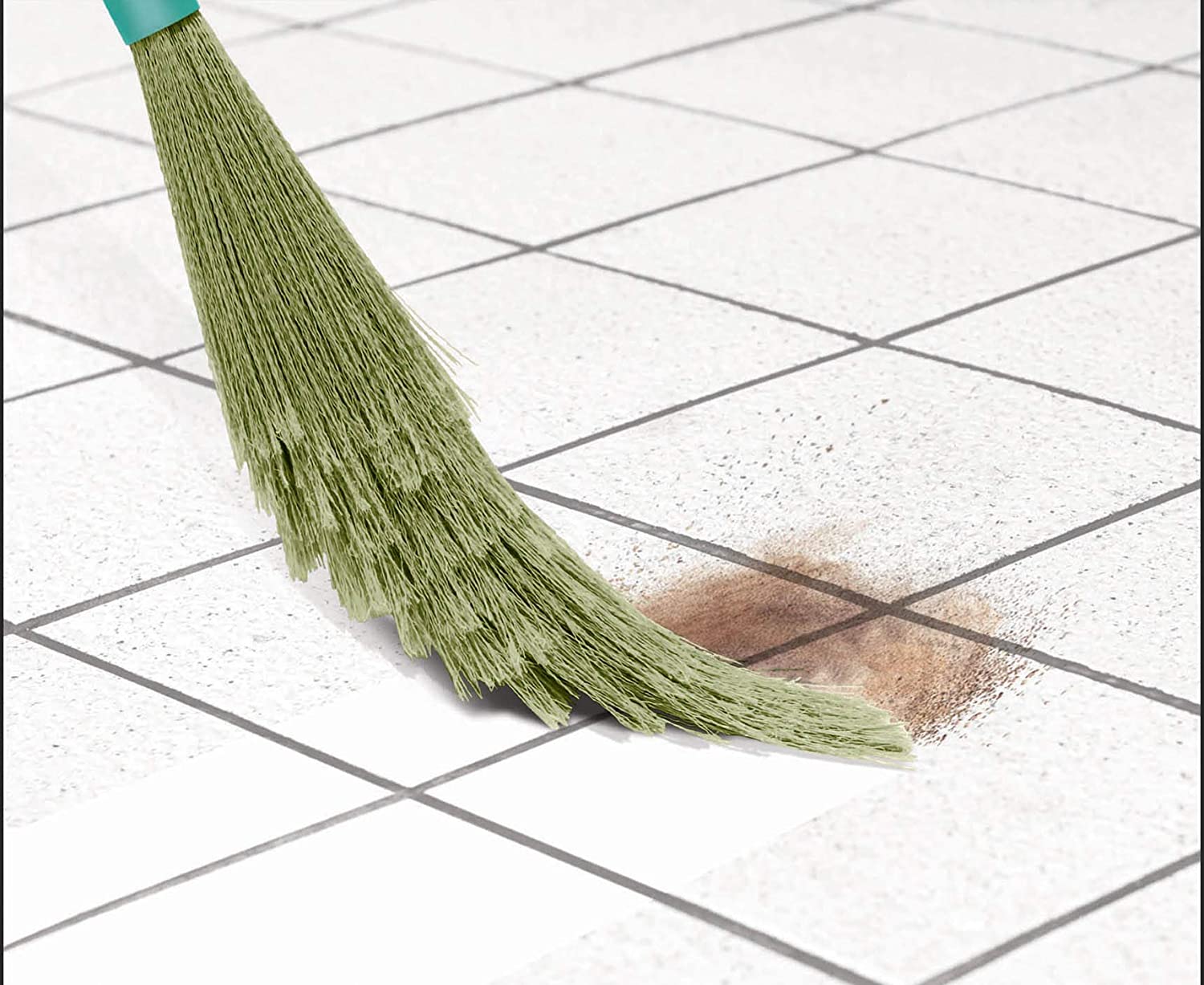 Milton Spotzero No Dust Broom (Plastic Bristle), Aqua Green