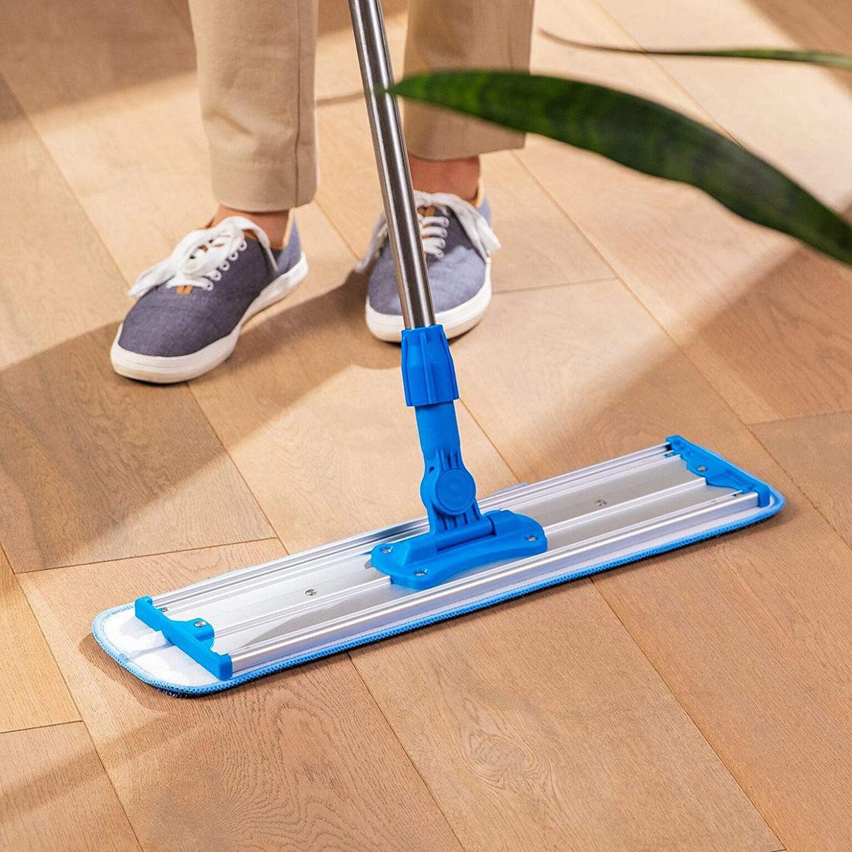 Aluminium Flat Damp Mop Microfiber Refill, 45 cm ( Fits in 35/45 cm Frame )