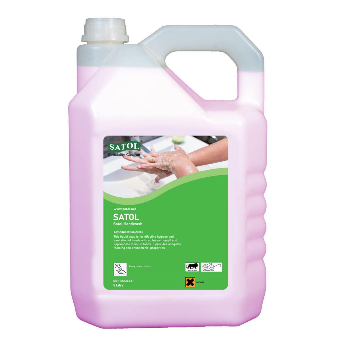 Satol Liquid Hand Wash, Aqua Red - 5 Kgs
