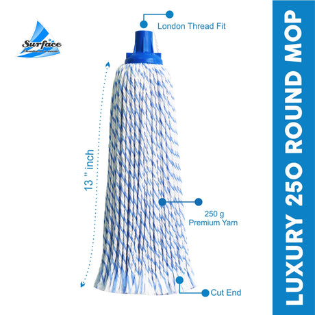 Blue Luxury Round Mop, 250g Yarn