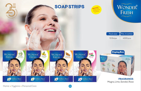 Paper Soap Strips, 10 Pack x 10 Strip