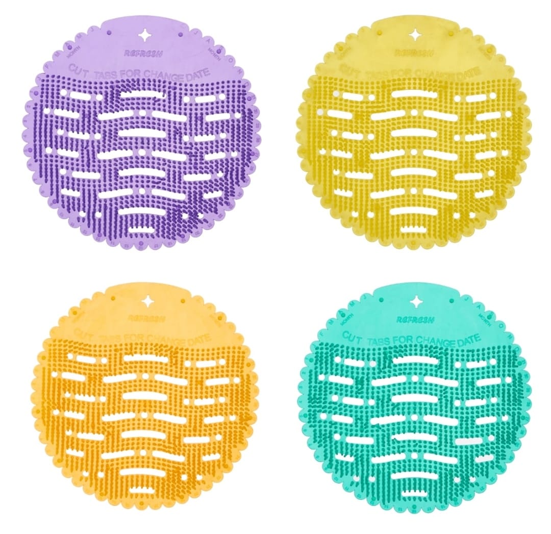 US40 Urinal Screen, Refresh, EVA, Multicolour, Last Upto 30 Days, Pack of 2 Pcs