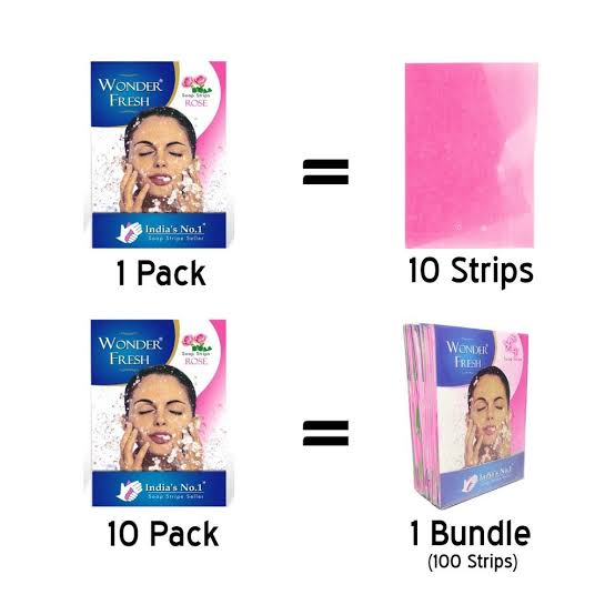 Paper Soap Strips, 10 Pack x 10 Strip