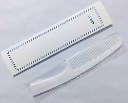 White Disposable Comb, 19 x 3.5 cm, 100 pcs