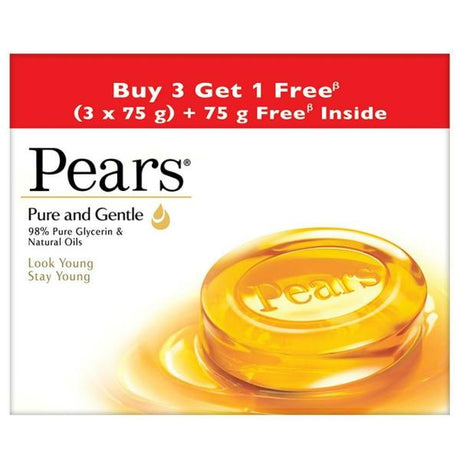 Pears Pure & Gentle Glycerine Soap with Natural Oils