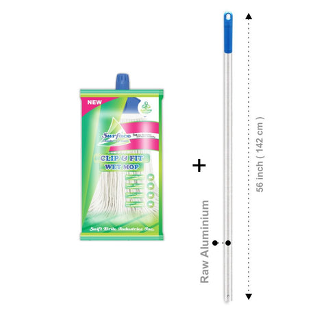 L300 Legend Cotton Clip & Fit Wet Mop, Multicolour Clip