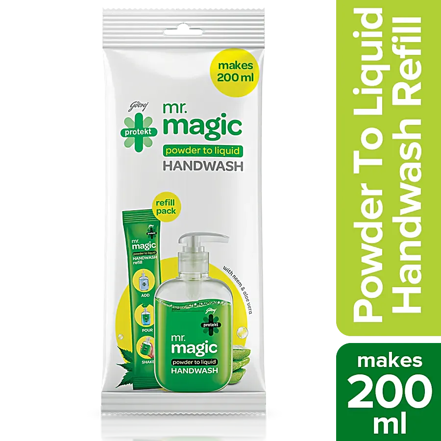 Godrej Protekt Mr. Magic Powder To Liquid Handwash,( 9G )