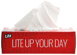 10on Lite Soft Facial Tissue Box, 2 Ply, 80 Pull, 18x20 cm, Assorted Colour