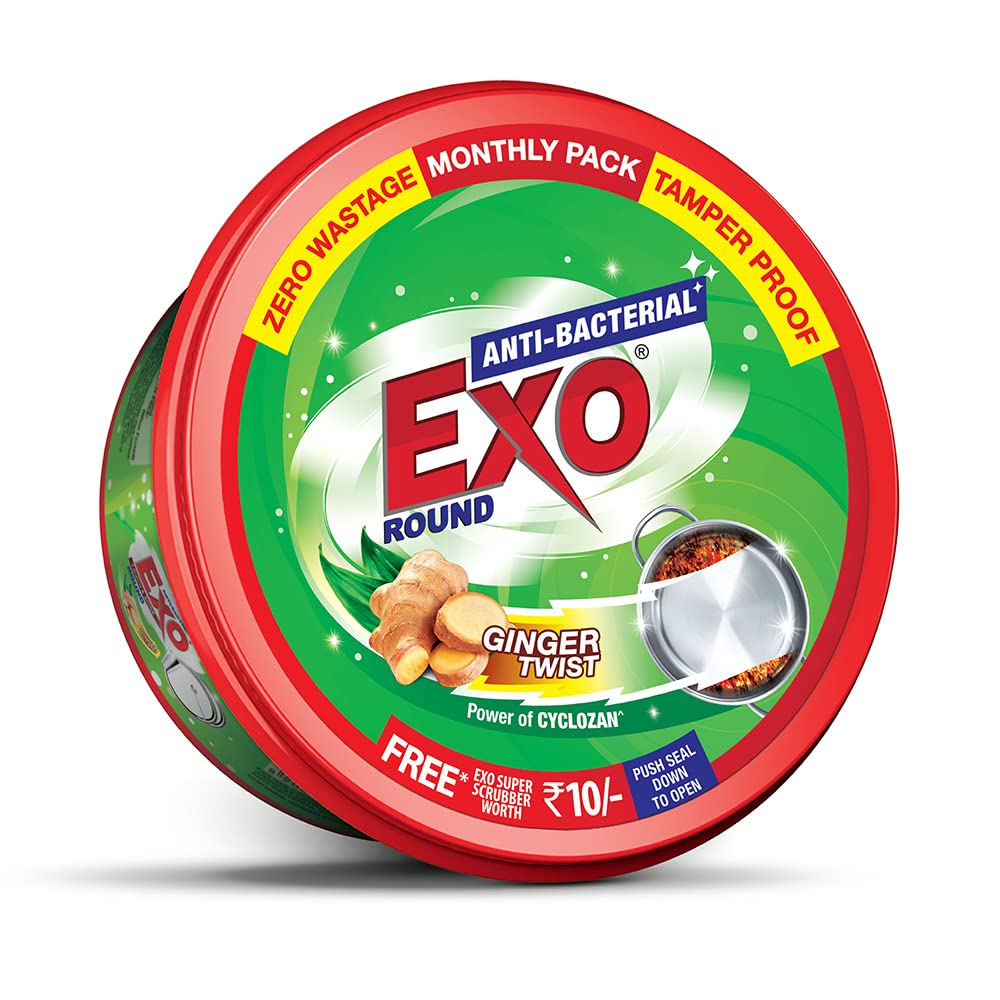 Exo Round Dishwash Bar 500G With Exo Super Scrubber Free