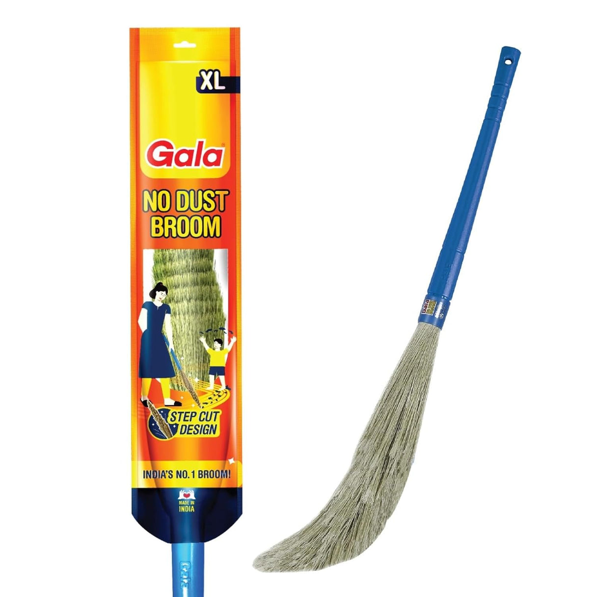 Gala No Dust Broom ( Plastic Bristle ), XL ( Extra Long )