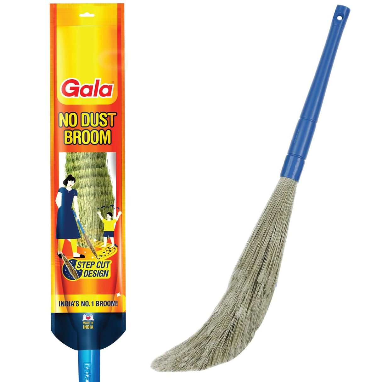 Gala No Dust Broom ( Plastic Bristle )