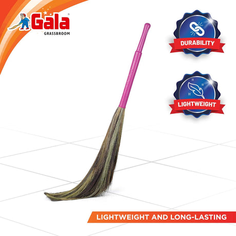 Gala King Kong Grass Floor Broom, Pink