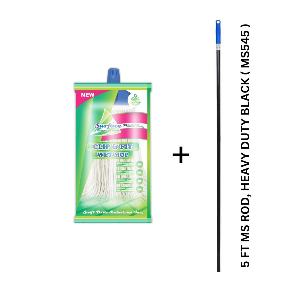 L300 Legend Cotton Clip & Fit Wet Mop, Multicolour Clip
