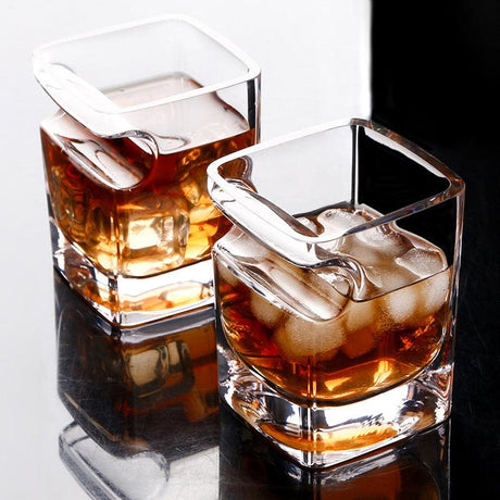 SQUARE WHISKEY GLASS - SET OF 2