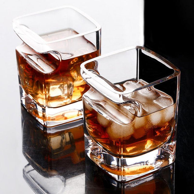 SQUARE WHISKEY GLASS - SET OF 2