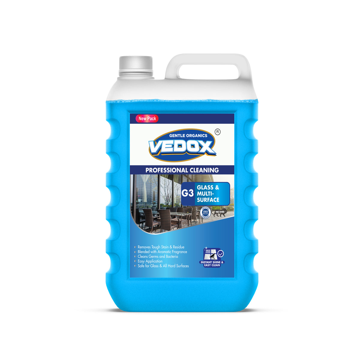 Vedox G3 - Glass Cleaner ( Ready to Use ), 5 L