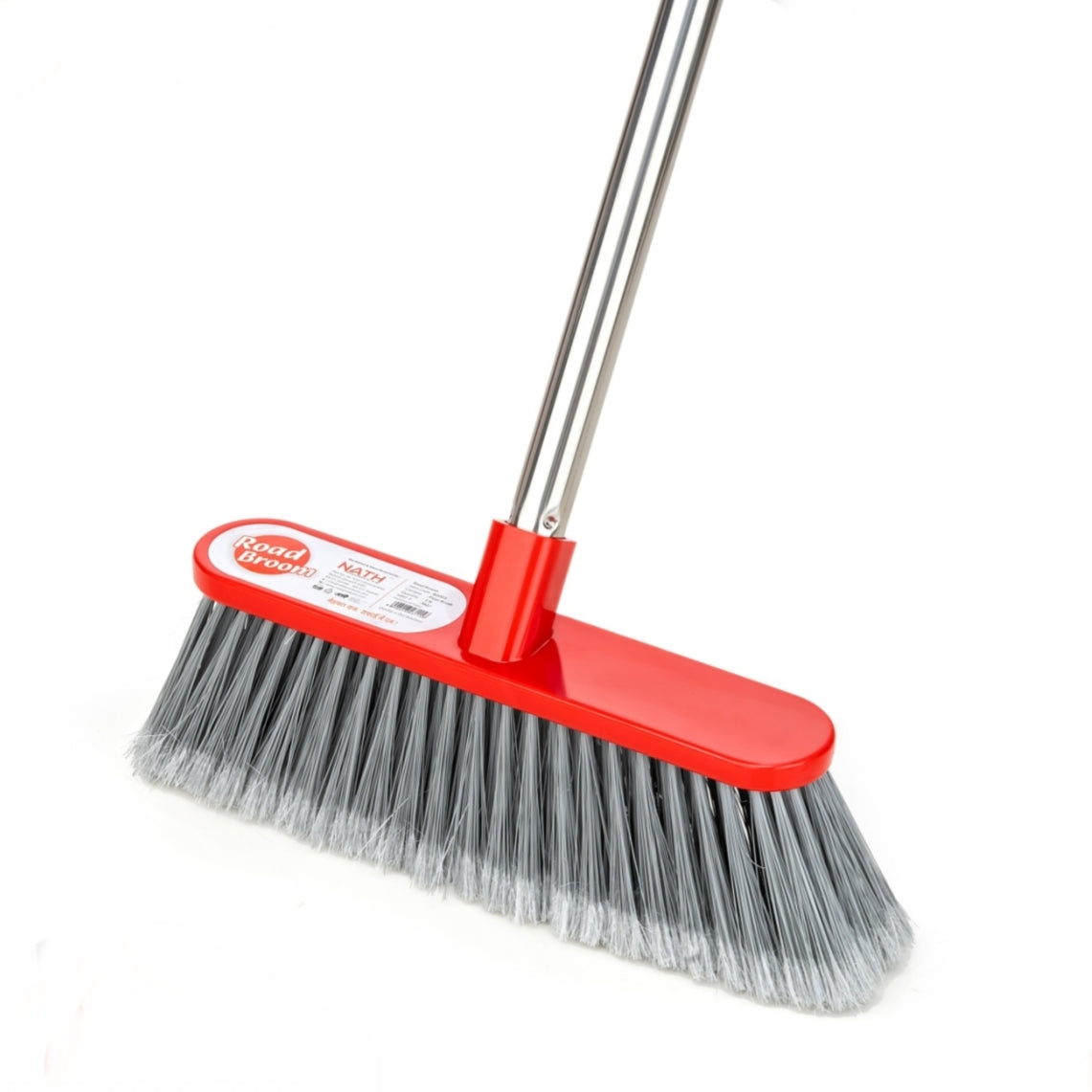 Nath Tall Broom , Soft Bristle, Multicolour, 12"