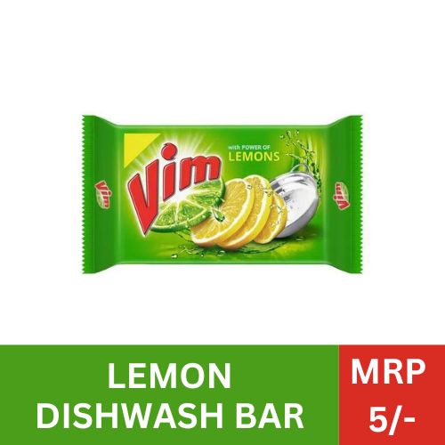 Vim Dishwash Bar - Lemon, MRP 5/-
