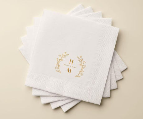 Customised Soft Printed Napkin, Virgin Pulp, 2 Ply x 50 Pulls - White