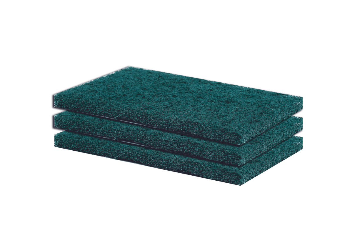Generic Green Scrub Pad 3"x4", 10mm, HADDI33 - Pack of 80 Pcs