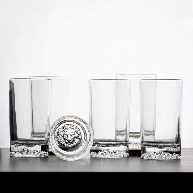 Tall Animal Shadow Glasses - Set of 6