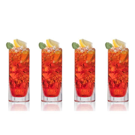 Luxury DIAMOND Crystal Tall Glass - Set of 4 - Made In Slovakia