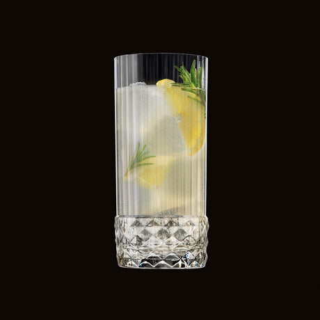 america's tall crystal glass - set of 6 - made in italy