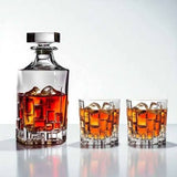 Made in italy - Etna crystal Decanter Set of 7