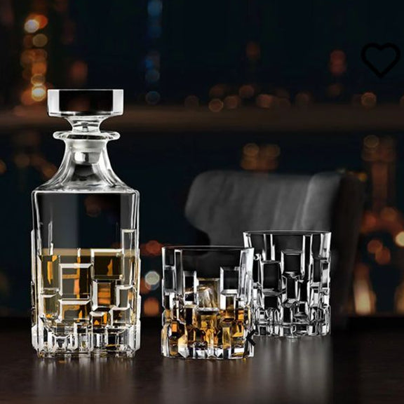 Made in italy - Etna crystal Decanter Set of 7