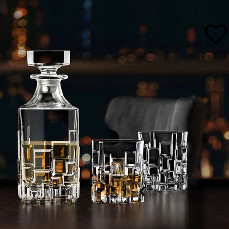 Made in italy - Etna crystal Decanter Set of 7