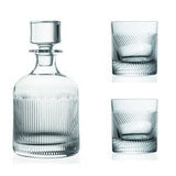da vinci hand-cut crystal decanter glass - set of 3