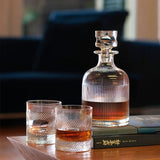 da vinci hand-cut crystal decanter glass - set of 3