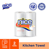 Nice Kitchen Towel Tissue,1 Ply x 80 Sheet , 215x228 mm - Pack of 2