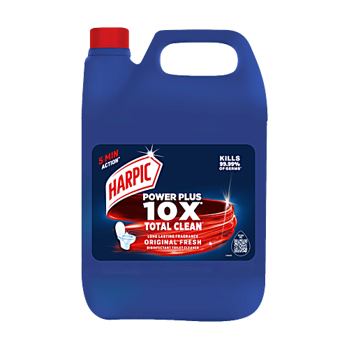 Harpic Original Fresh Disinfectant Toilet Cleaner Liquid, 5 L