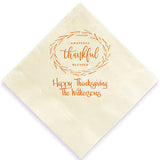 Customised Soft Printed Napkin, Virgin Pulp, 1 Ply x 100 Pulls - White