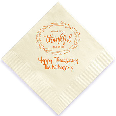 Customised Soft Printed Napkin, Virgin Pulp, 1 Ply x 100 Pulls - White