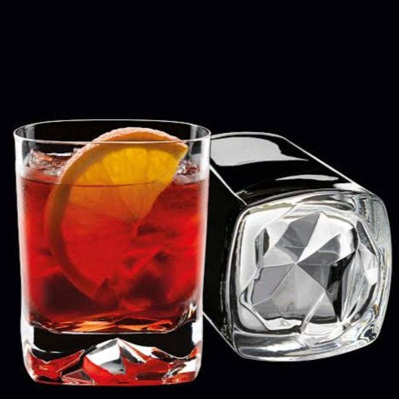 ON THE ROCKS CRYSTAL GLASS - SET OF 4