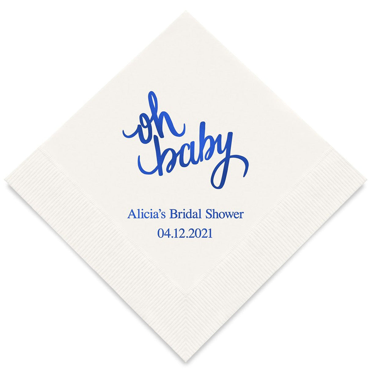 Customised Soft Printed Napkin, Virgin Pulp, 2 Ply x 50 Pulls - White