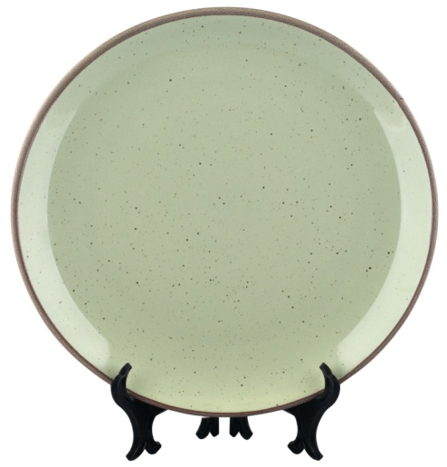 Coupe Plate - Glaze Green