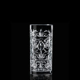 made in italy - tattoo tall crystal glass - set of 6