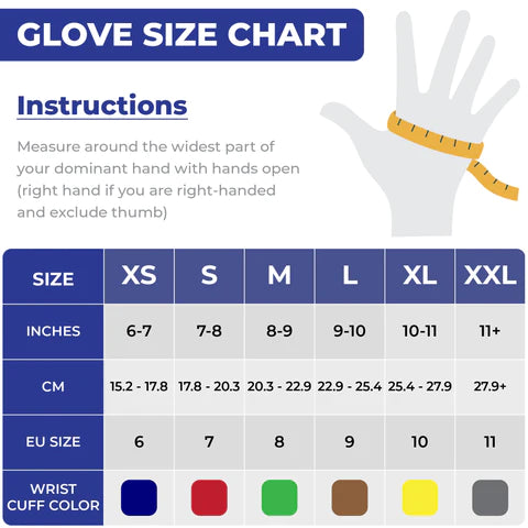 NRF38 Surf Flocklined Natural Rubber Hand Gloves, 1 Pair