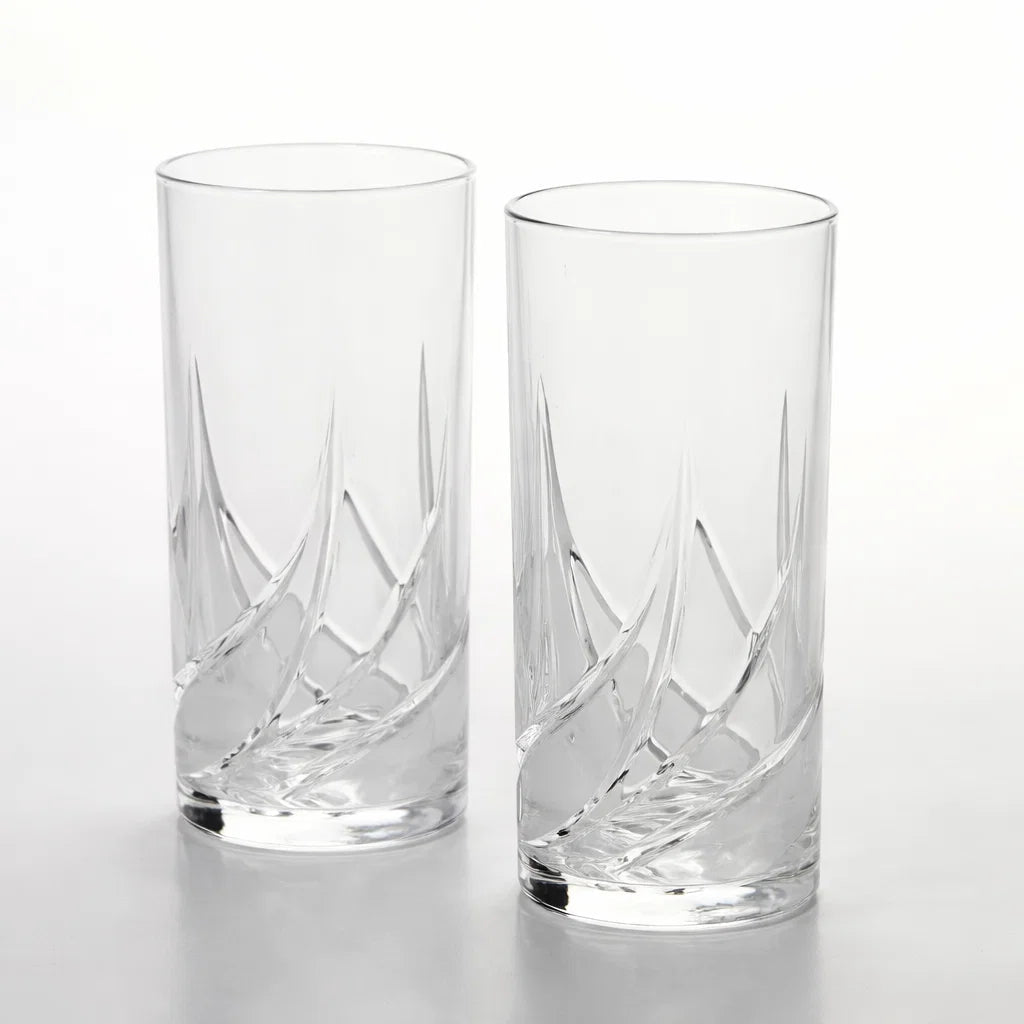 Da Vinci Hand-Cut Crystal tall Glass – Set of 2